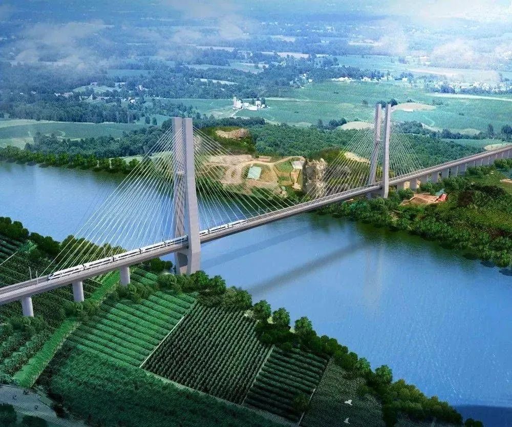 世界最大跨度双线无砟轨道桥首节段钢梁架设成功 世界最大跨度双线无砟轨道桥首节段钢梁架设成功