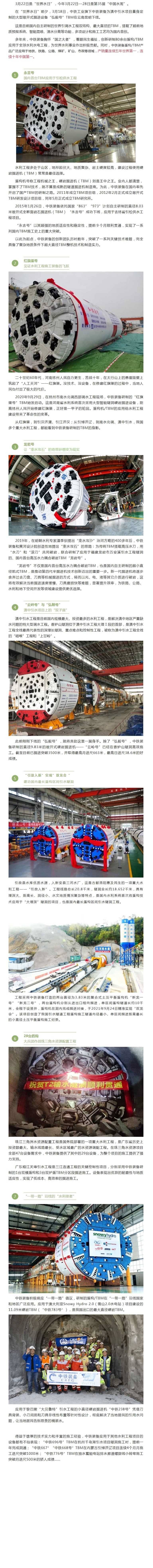 中国工程机械工业协会:中铁工业80余台盾构/TBM服务全球水利水电工程 中国工程机械工业协会:中铁工业80余台盾构/TBM服务全球水利水电工程