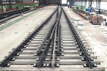 250公里客运专线铁路60kg每米钢轨18号单开道岔