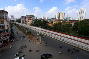 越南首条轻轨线路道岔