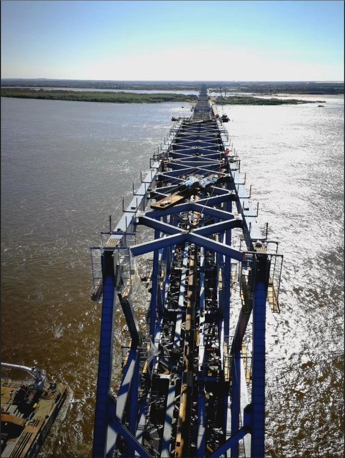 中铁山桥参建的中俄首座跨江铁路大桥取得突破性进展